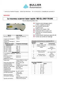 Scanner laser M2-GL mesures industrielles