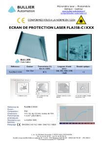 Filtres de Protection pour Laser NDYAG et CO2