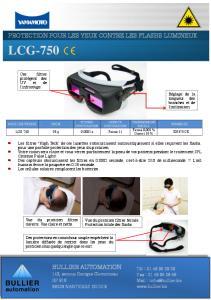 Lunettes de protection LCG-750