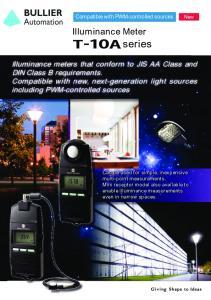 Luxmtres Konica Minolta T-10A et T-10MA BULLIER