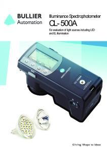 Luxmètre spectrophotomètre CL-500A