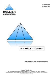 Manuel du logiciel IT-10AGPS