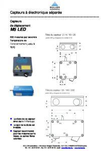 Fiche technique Capteur M5 LED