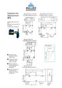 Capteur M7L - Fiche technique