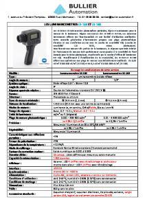 Luminancemtres portables LS-150 et LS-160