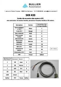 Cordon de connexion SKK433