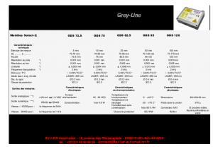 Grey Line capteur de dplacement laser  CCD