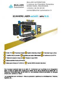 Scanners Laser weCat3D s�rie MLSL