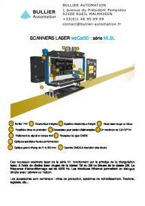 Scanners Laser weCat3D srie MLSL