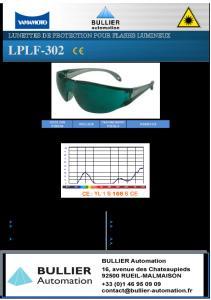 Lunettes pour lampes flash LPLF-302-BA