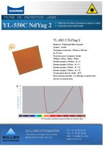 Fiche technique Filtres de protection YL-550 C