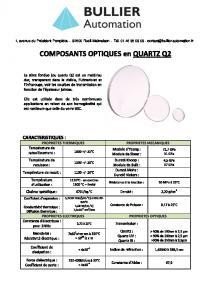 Fiche technique quartz Q2