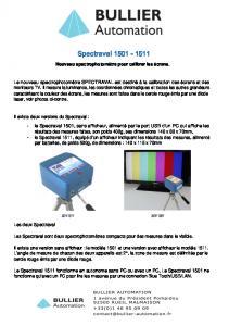 Spectroradiomtre Spectraval 1511