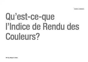 Indice de rendu des couleurs