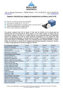 Capteurs inductifs CI-40