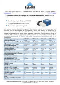 Capteurs inductifs CIHT-25