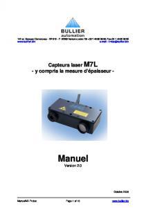 M7L - Manuel d'utilisation