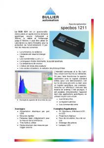 SPECBOS 1211 - Spectroradiomtre