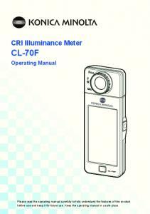 Luxmtre IRC CL-70F Konica-Minolta