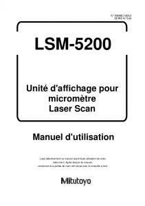 LSM-5200 Afficheur de micromtres